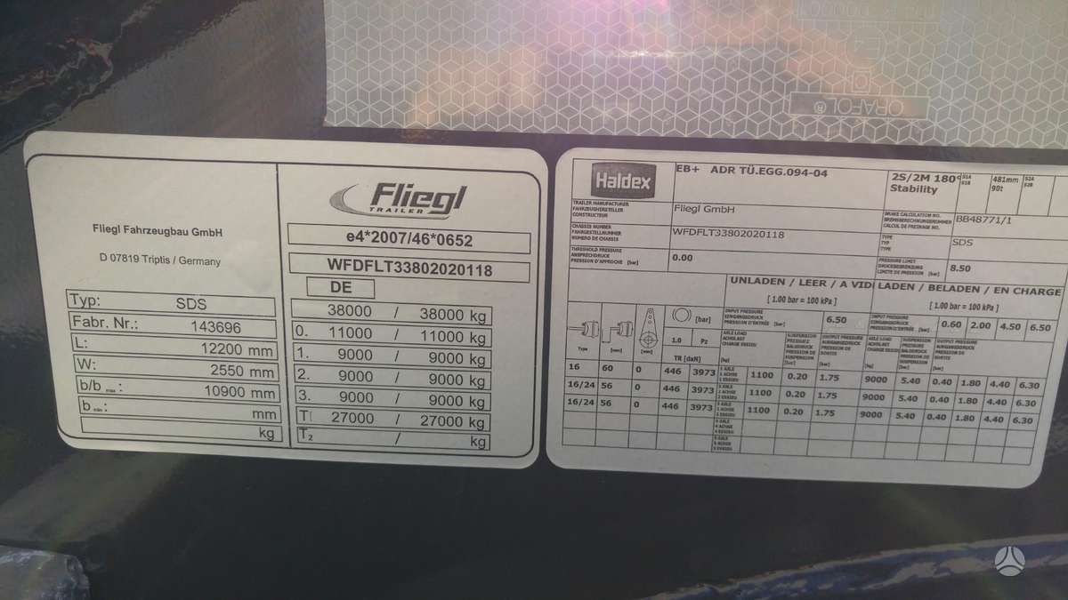Fliegl SDS380, container