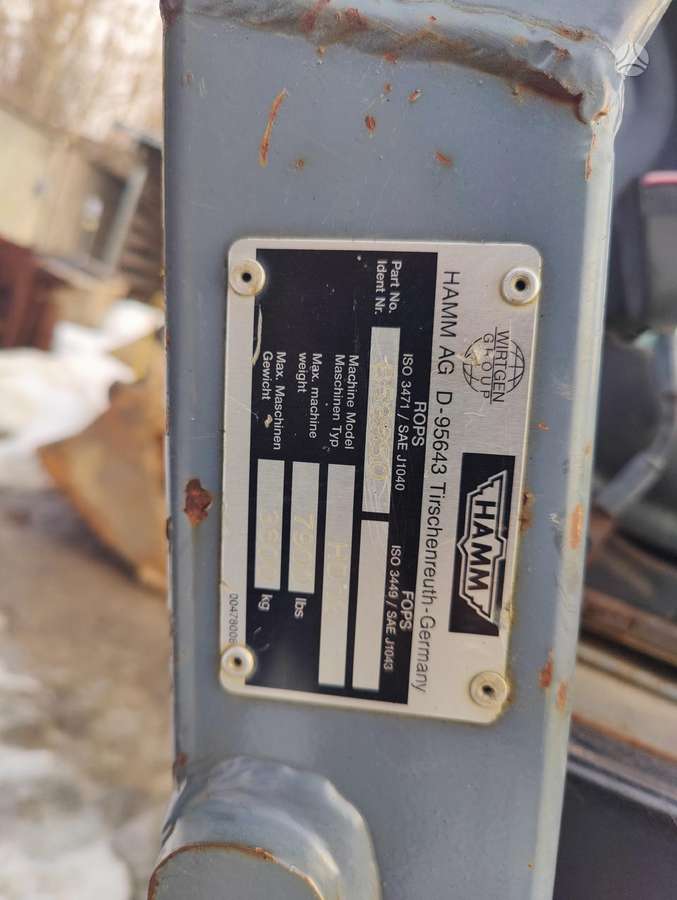 Hamm HD13, veltņi / blietes
