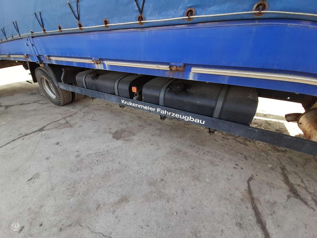 MAN MAN TGL 8.240, dropside with curtains