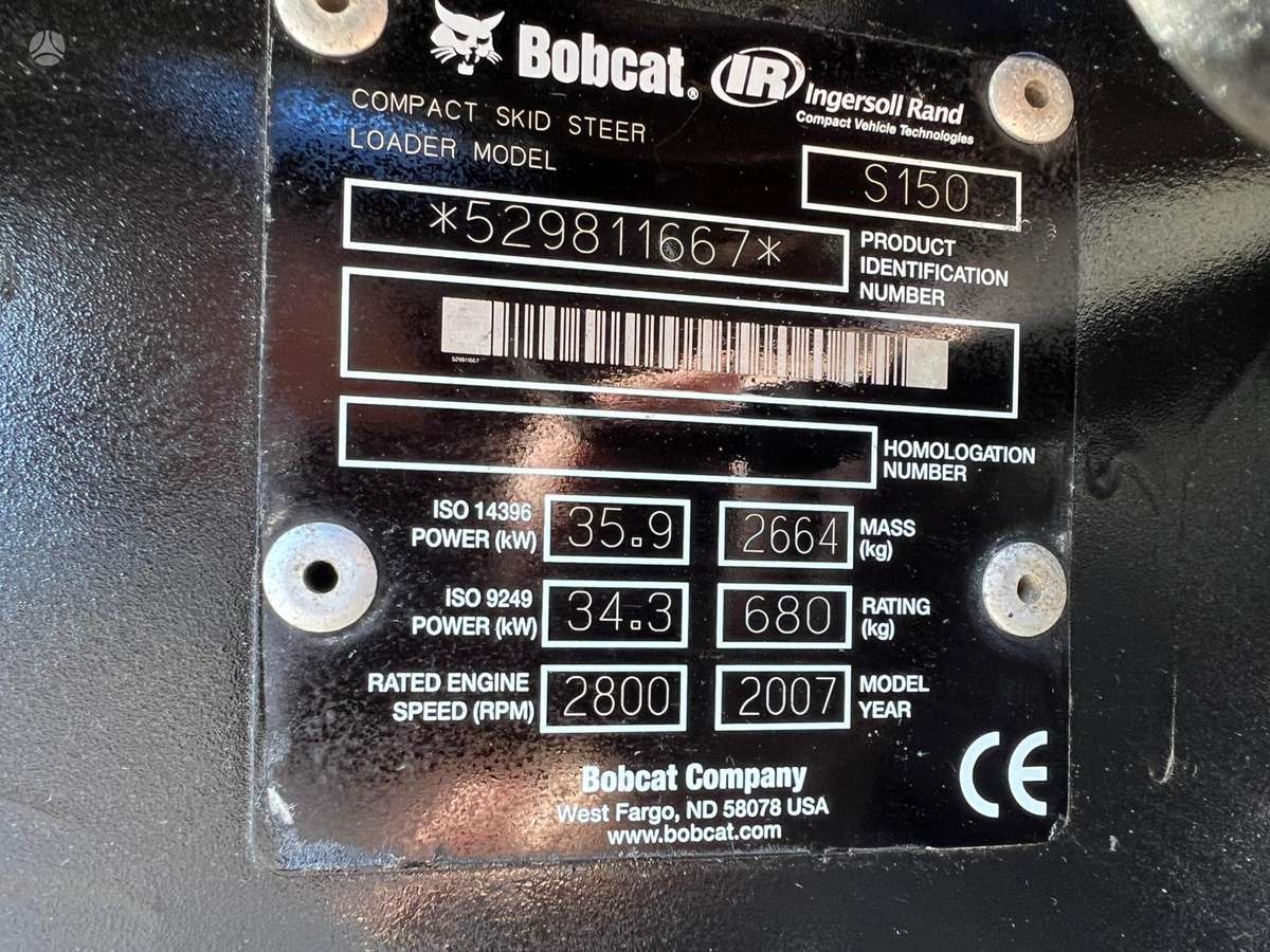 Bobcat S150, mini loaders