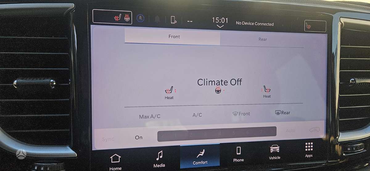 Chrysler Pacifica Sveiki radiatoriai ir visi airbag