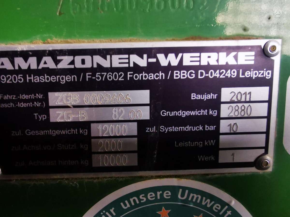 Amazone ZG-B 8200 GPS Switch, spreaders