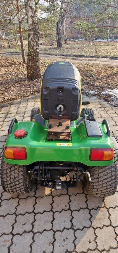 John Deere X495, газонокосилки, триммеры