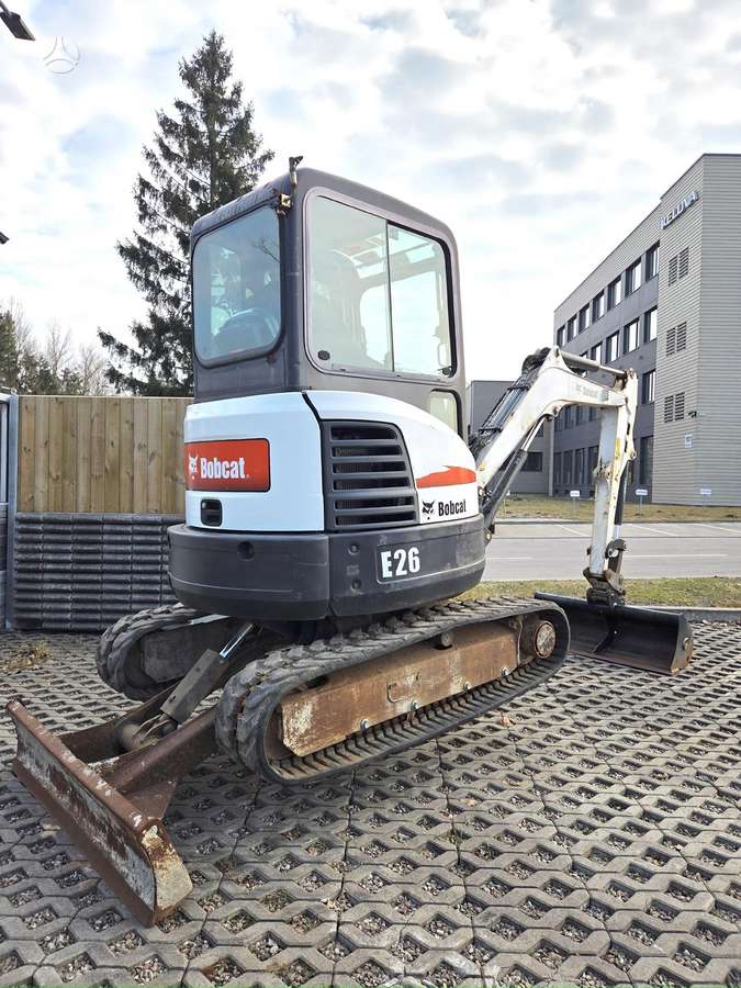 Bobcat E26, mini ekskavatoriai