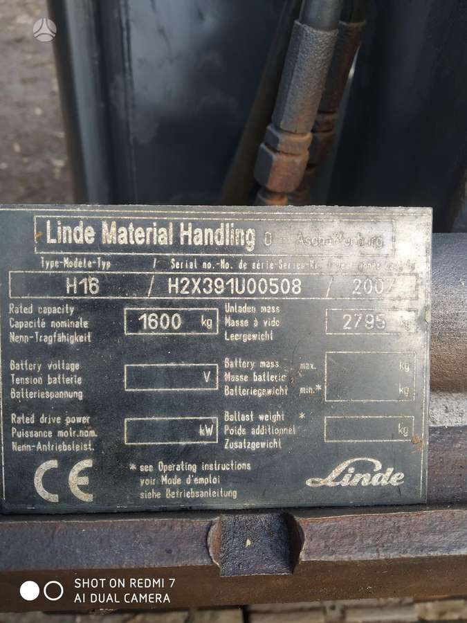 Linde H16, вилочные погрузчики