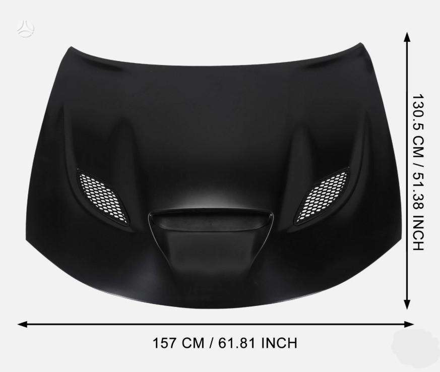 Dodge Charger hood (front, rear)