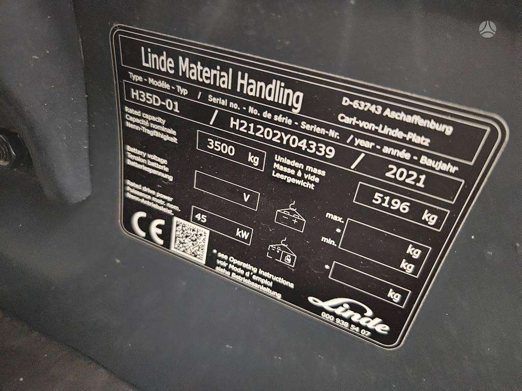 Linde H35D, forklifts