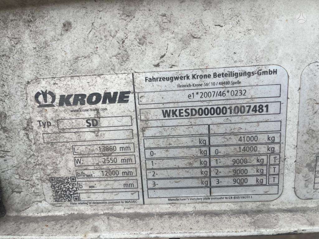 Krone Profi Liner, užuolaidinės / tentinės