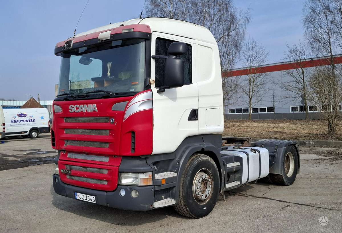 Scania R420 su Hidraulika, single sleeper