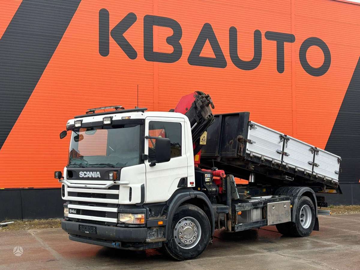 Scania P 94 4x2, dumpers with crane