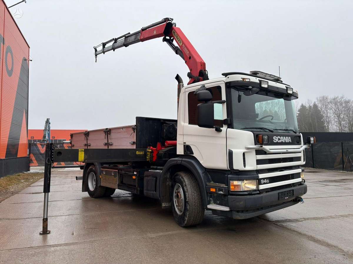 Scania P 94 4x2, dumpers with crane