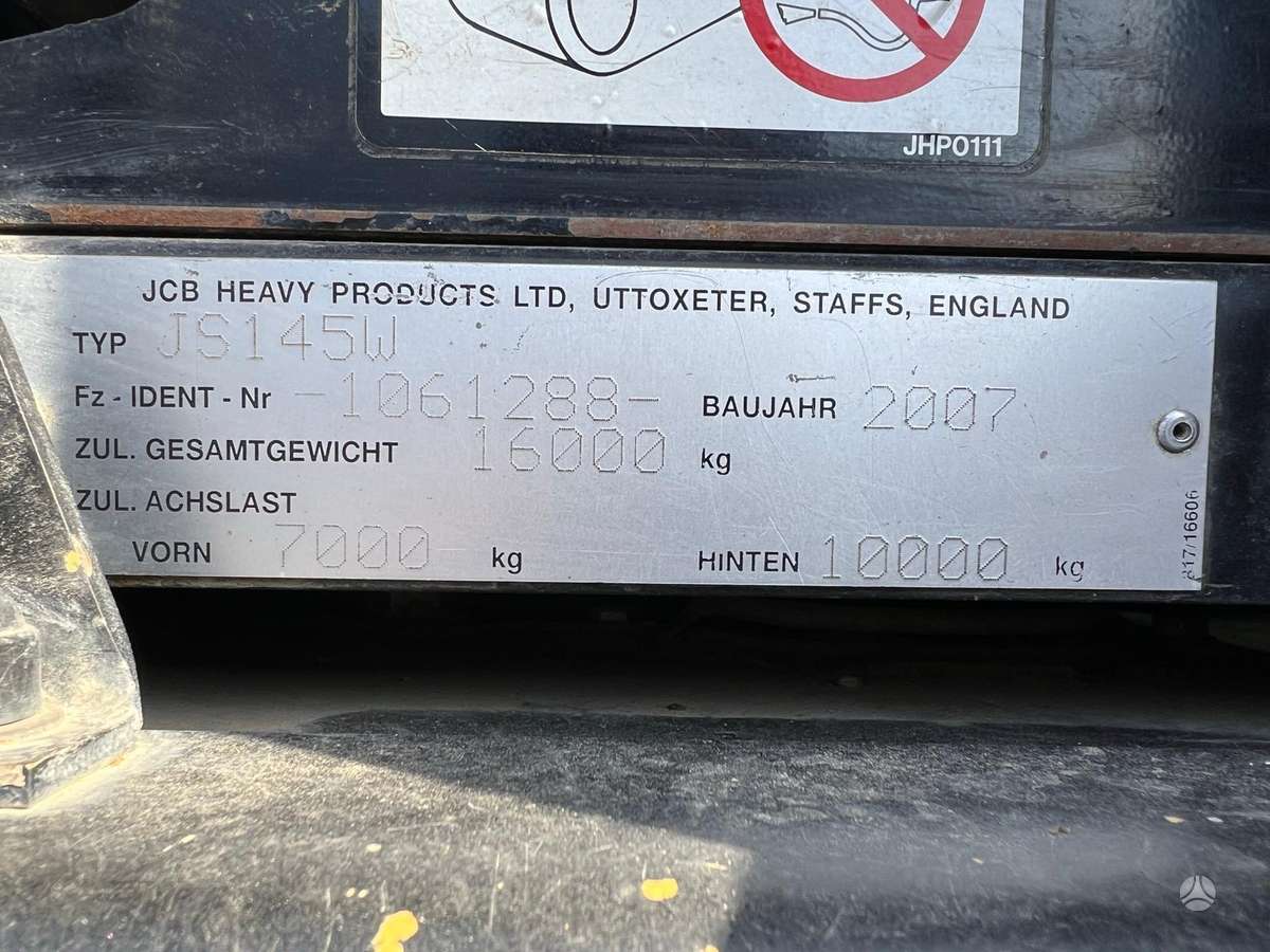 JCB JS 145W, excavator