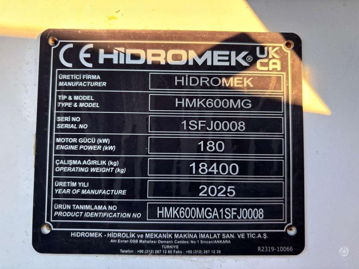 Hidromek HMK 600 MG, другое