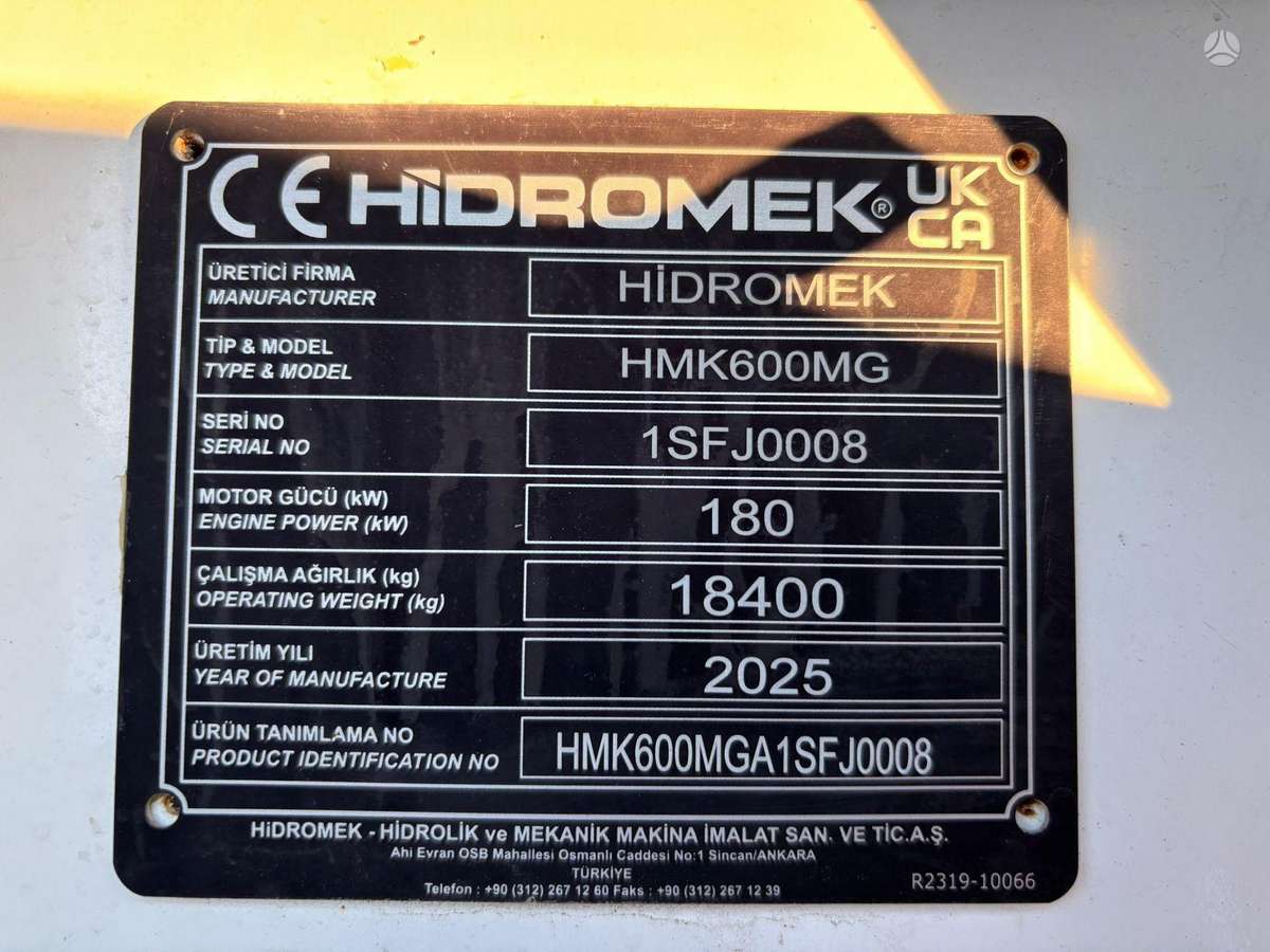 Hidromek HMK 600 MG, kita