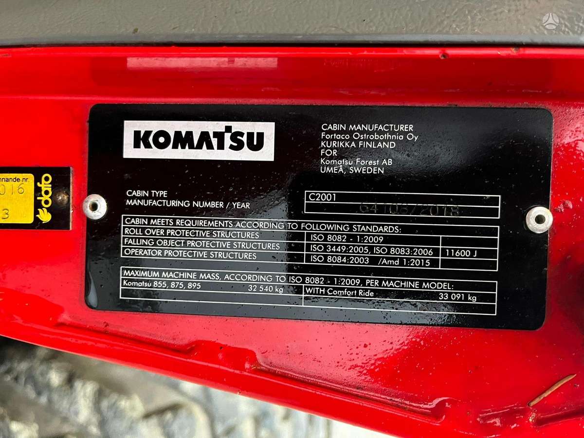 Komatsu 895 8x8, форвардеры
