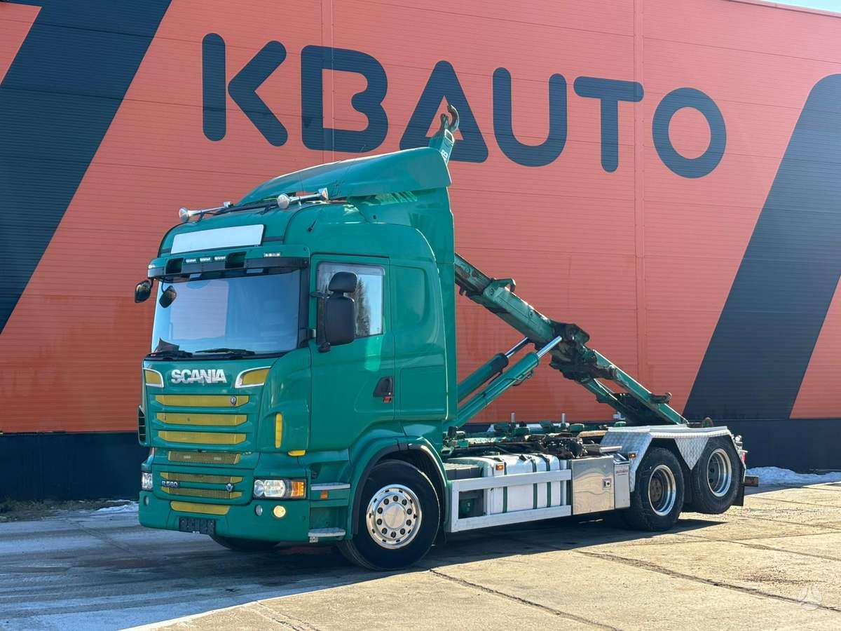 Scania R 560 6x2, самосвалы с прицепoм
