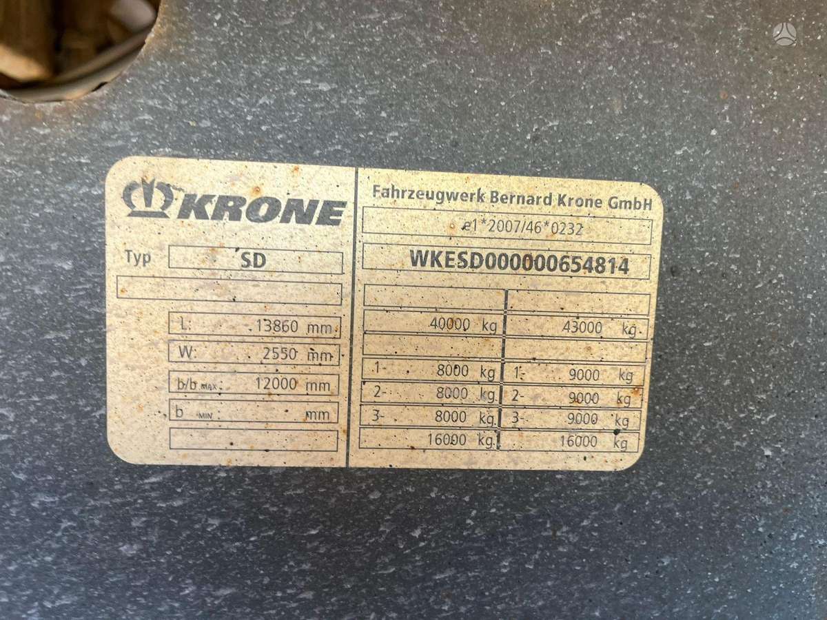 Krone SD SKAP, box / van type