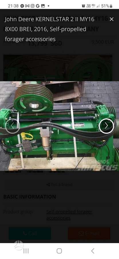 John Deere 8400, self-propelled mower conditioners