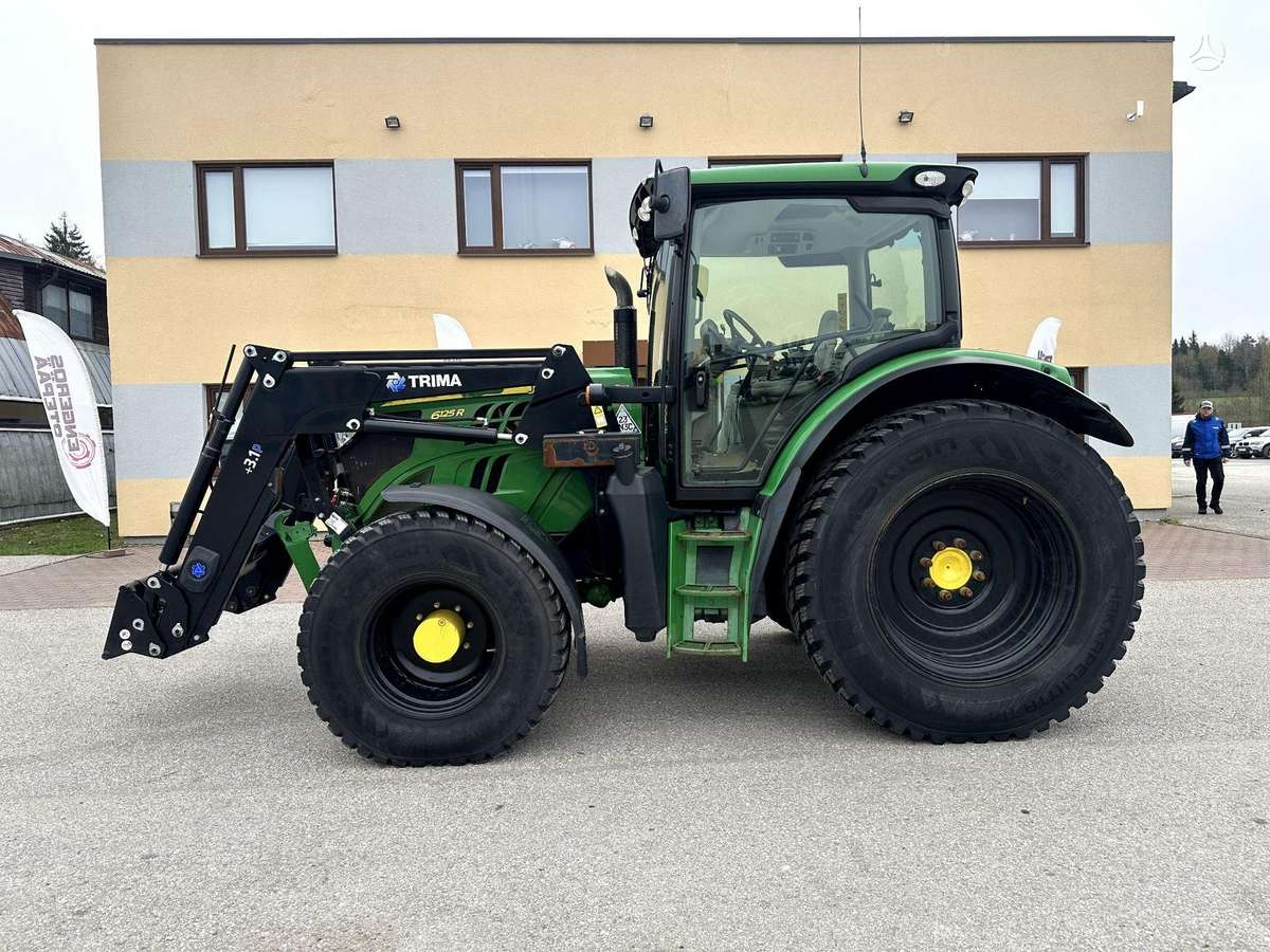 John Deere 6125R + Trima Front Loader +3., traktoriai