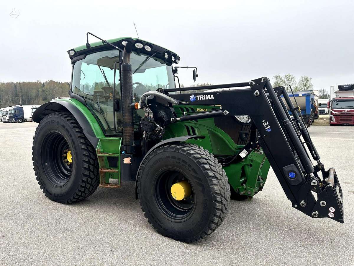 John Deere 6125R + Trima Front Loader +3., traktoriai