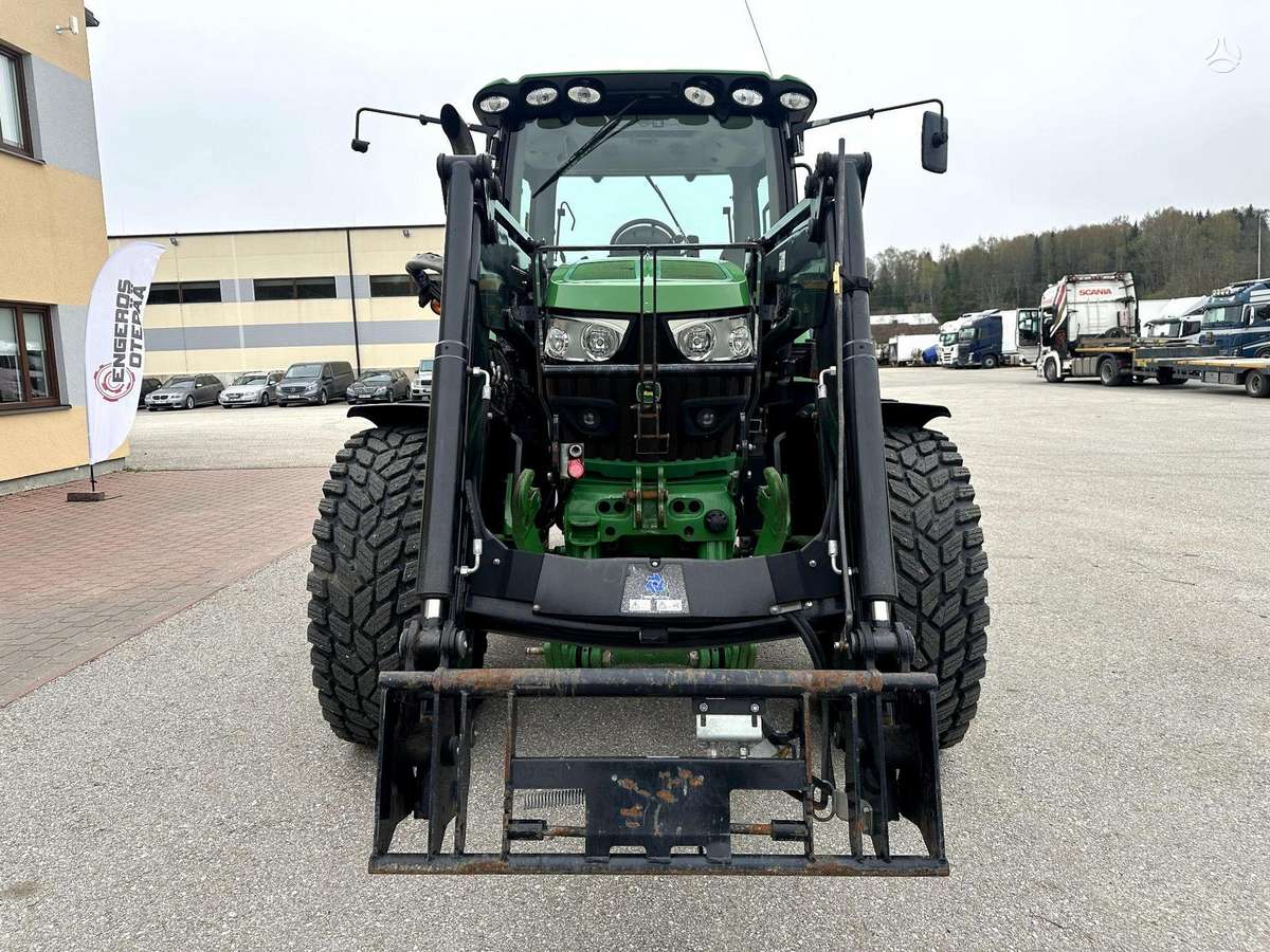 John Deere 6125R + Trima Front Loader +3., traktoriai