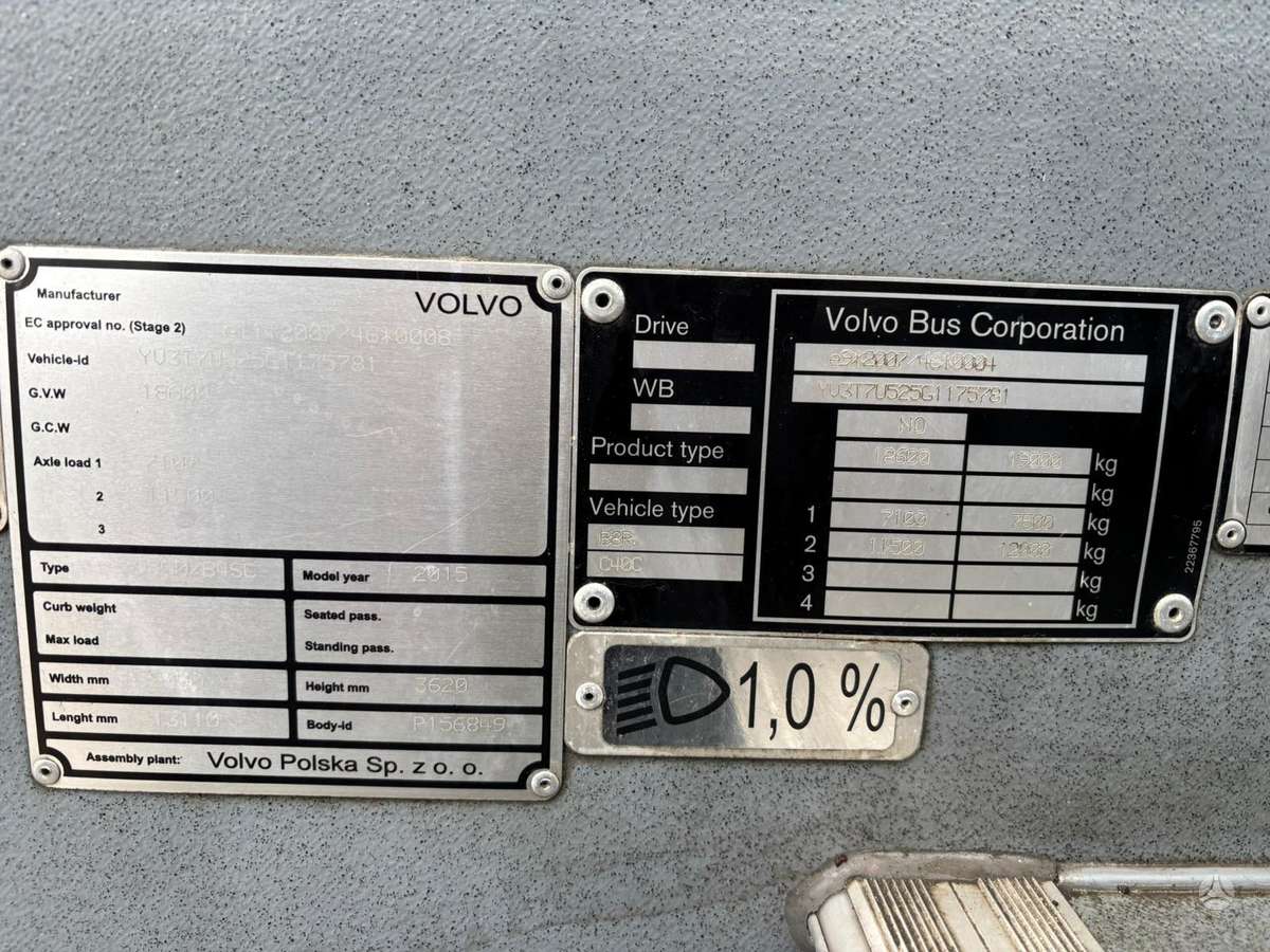 Volvo B8R 9500 4x2, intercity / suburban