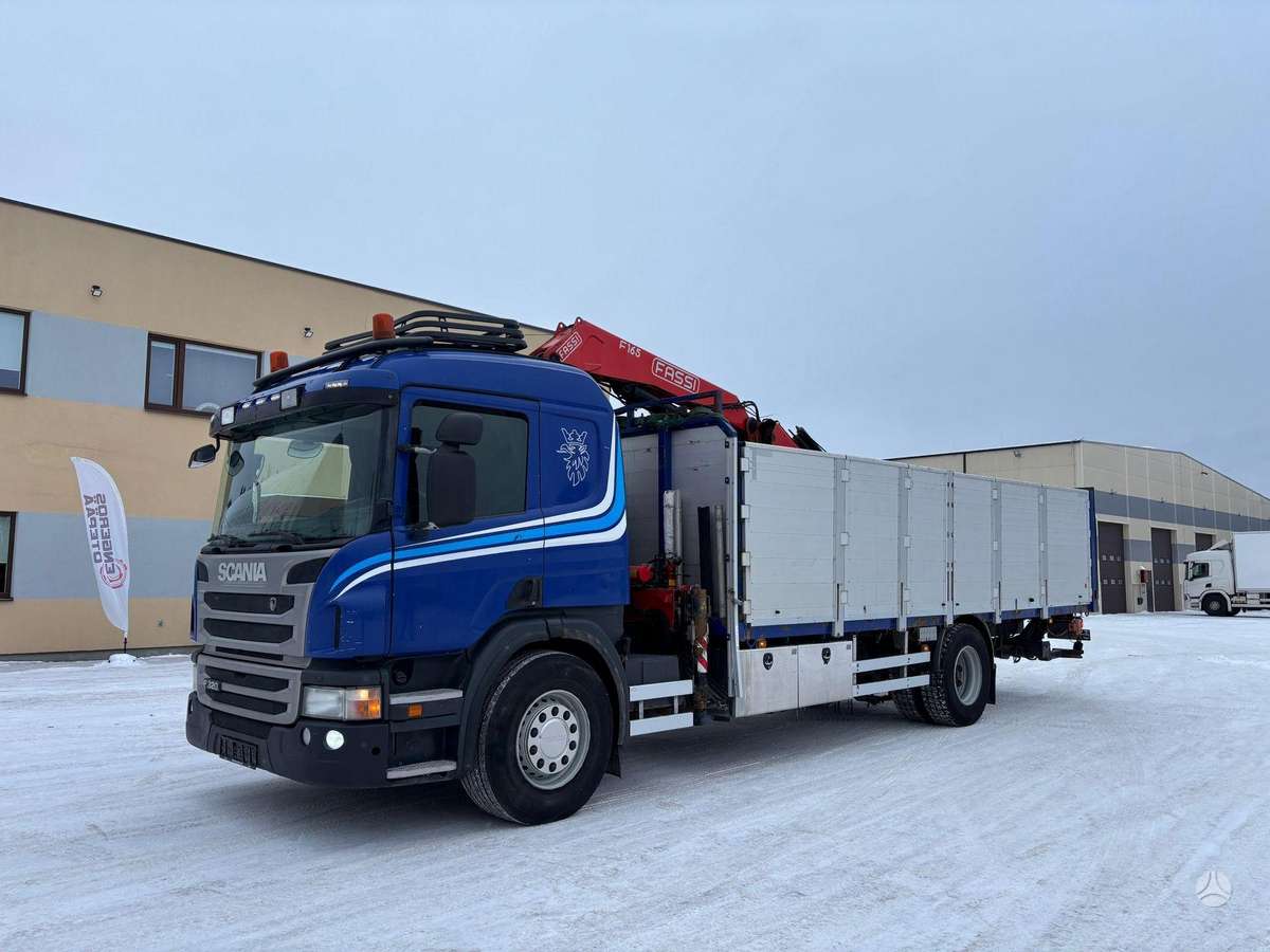 Scania P320, с краном