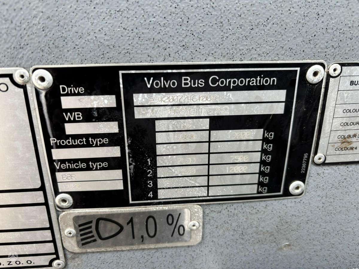 Volvo B8R 9500 4x2, intercity / suburban