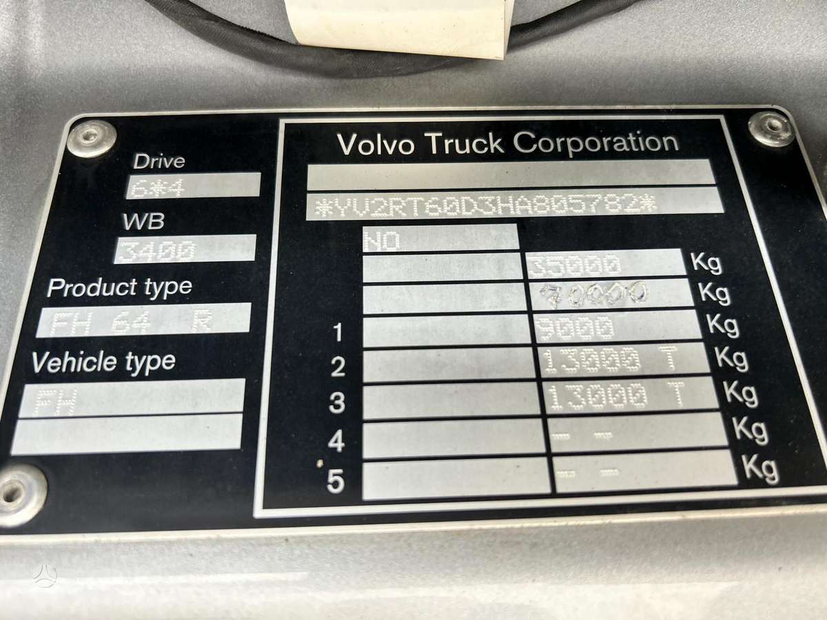 Volvo FH540, самосвалы