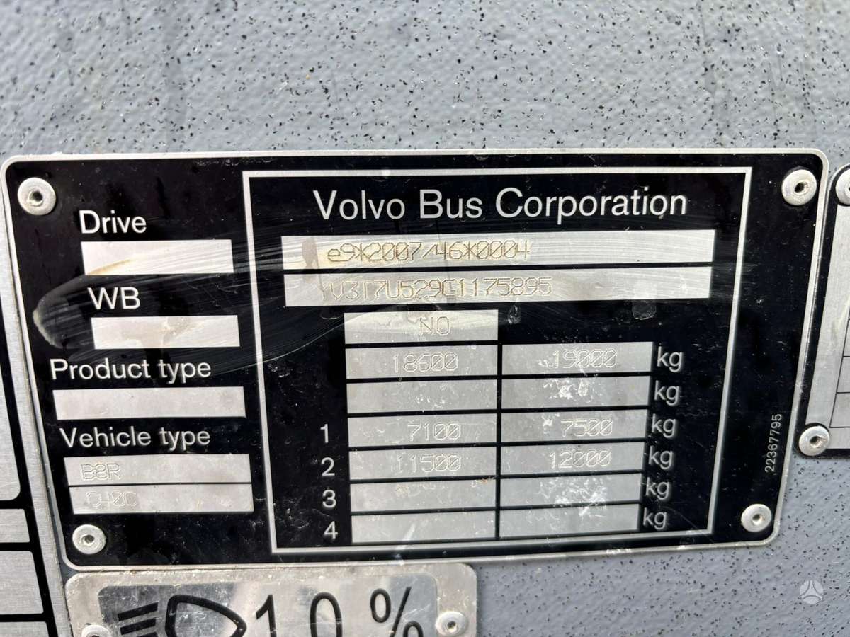 Volvo B8R 9500 4x2, междугородние / пригородние