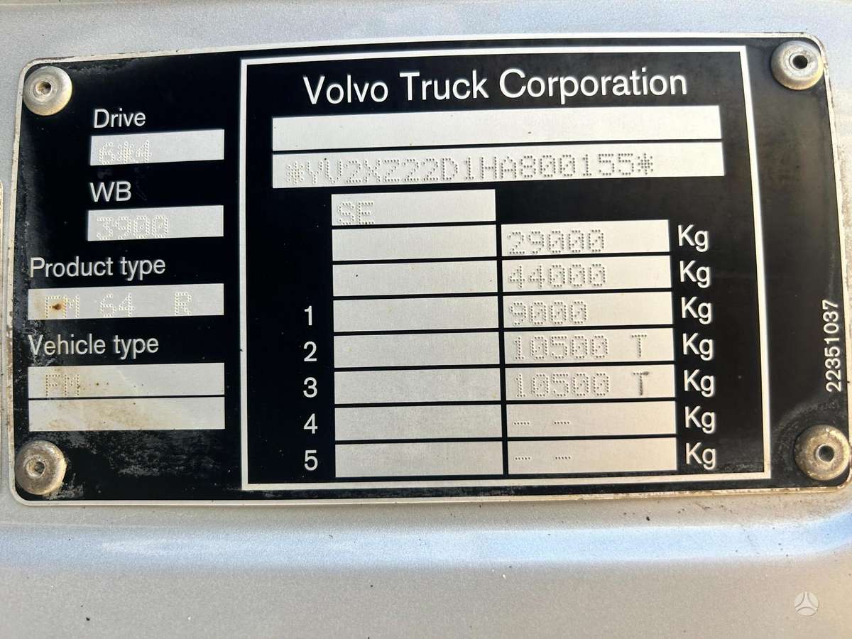 Volvo FMX410, самосвалы
