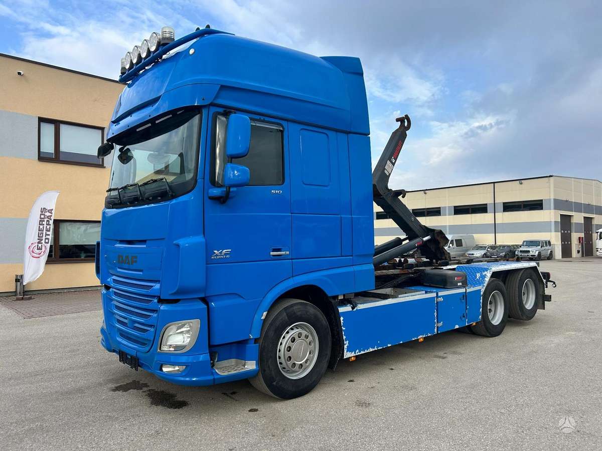 DAF XF510, самосвалы с прицепoм