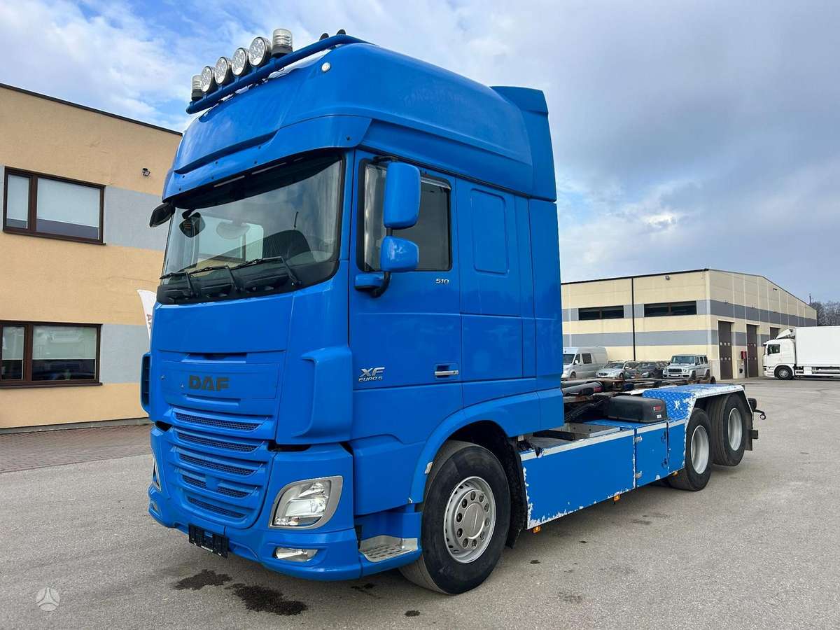 DAF XF510, самосвалы с прицепoм