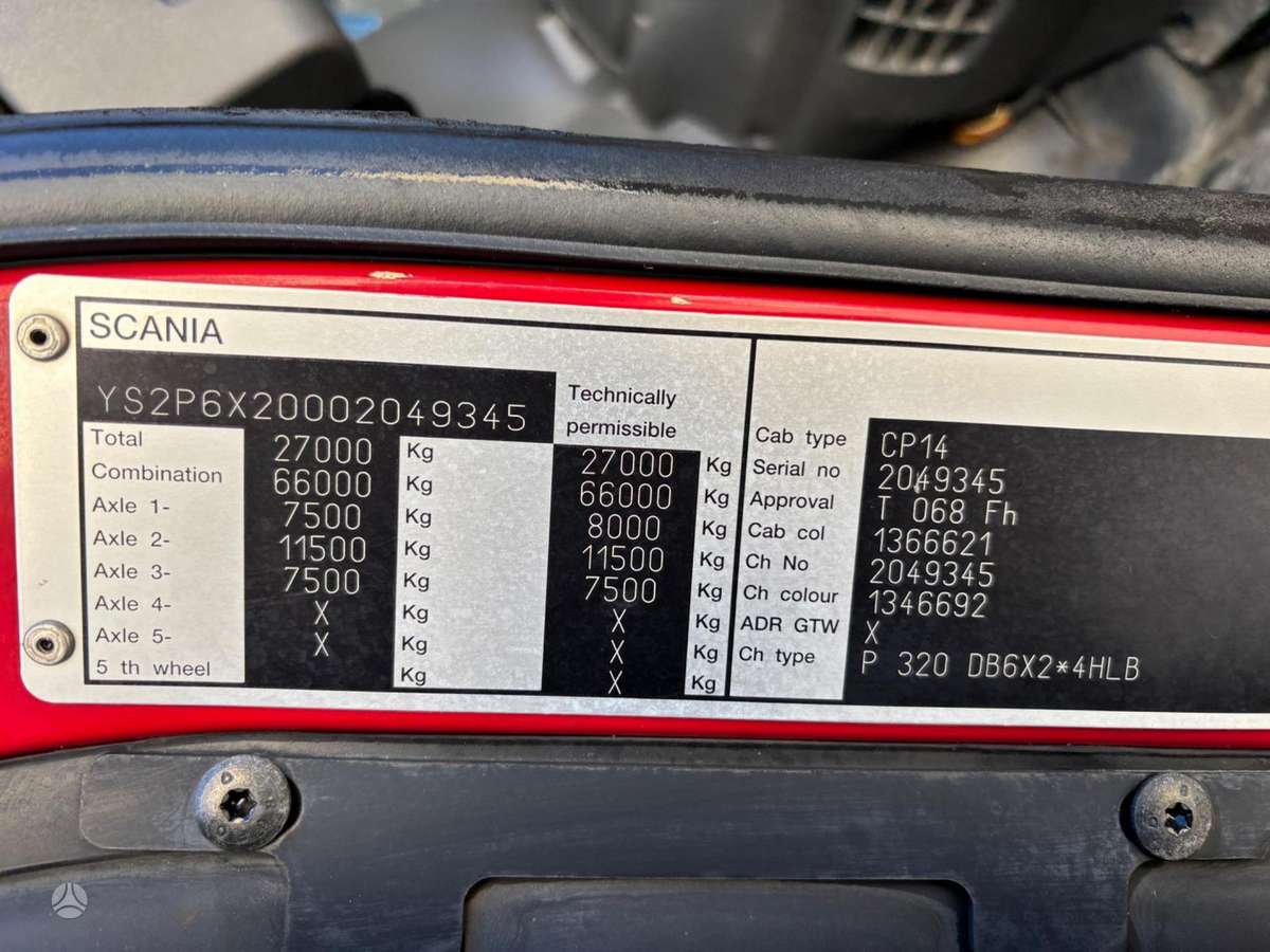 Scania P320, šiukšliavežiai