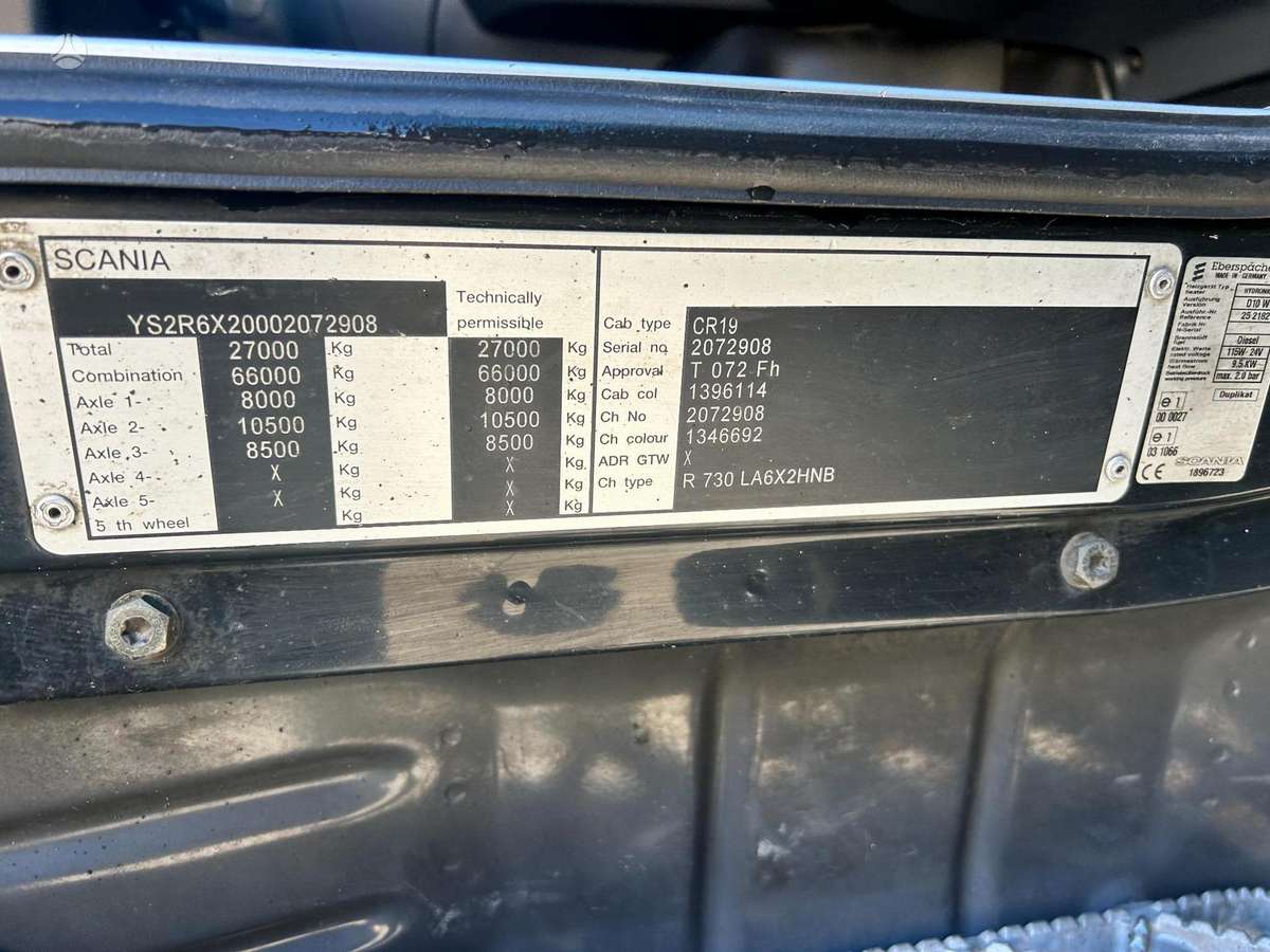 Scania R730, double sleeper