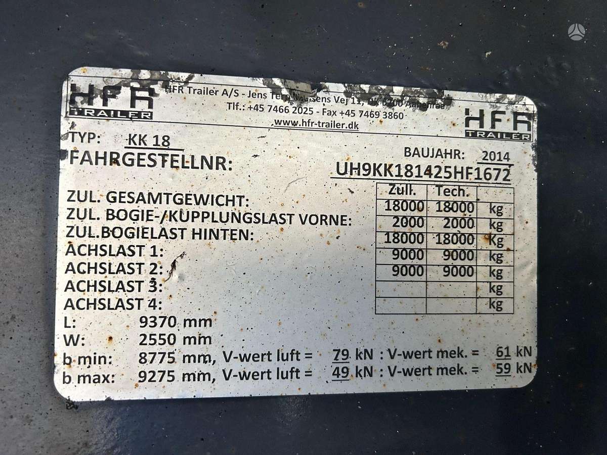 HFR KK18, refrižerātori