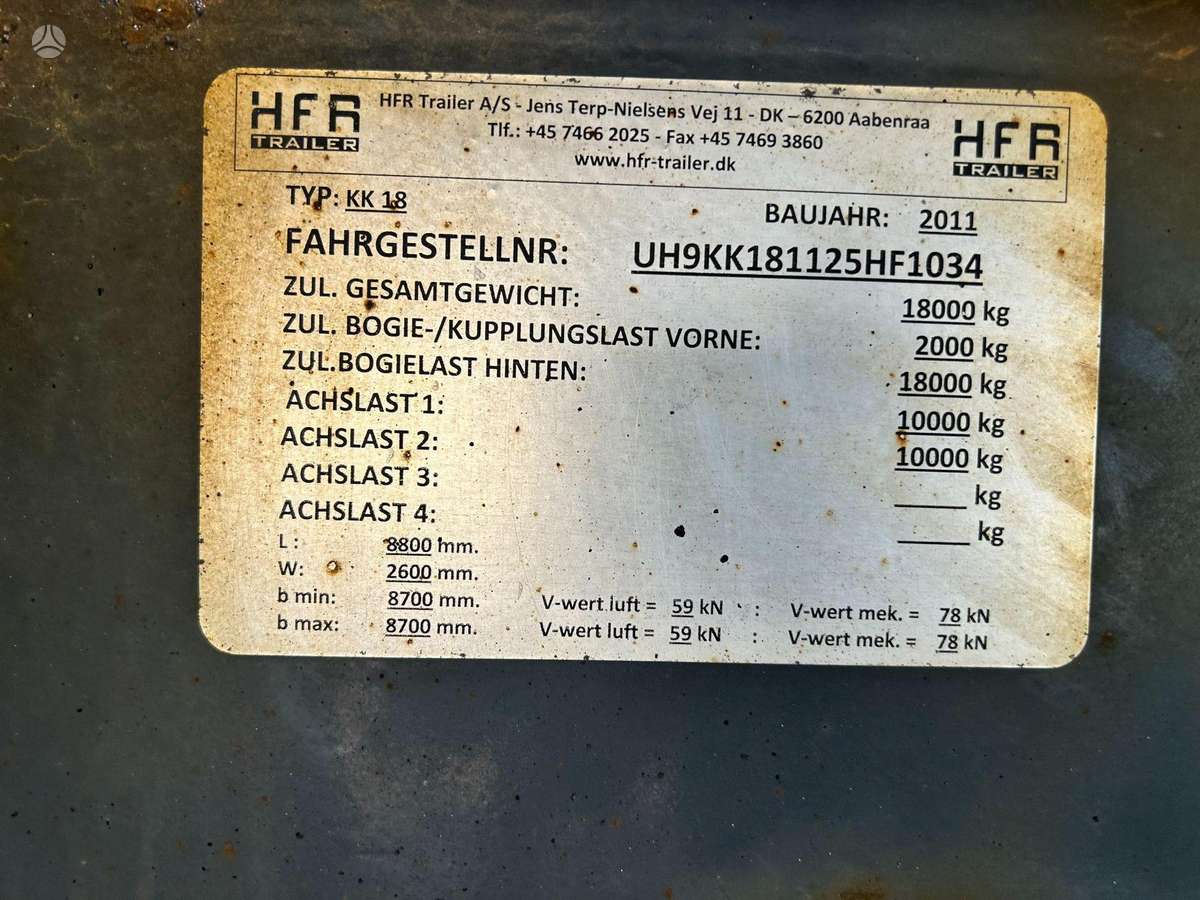 HFR KK18, refrigerated