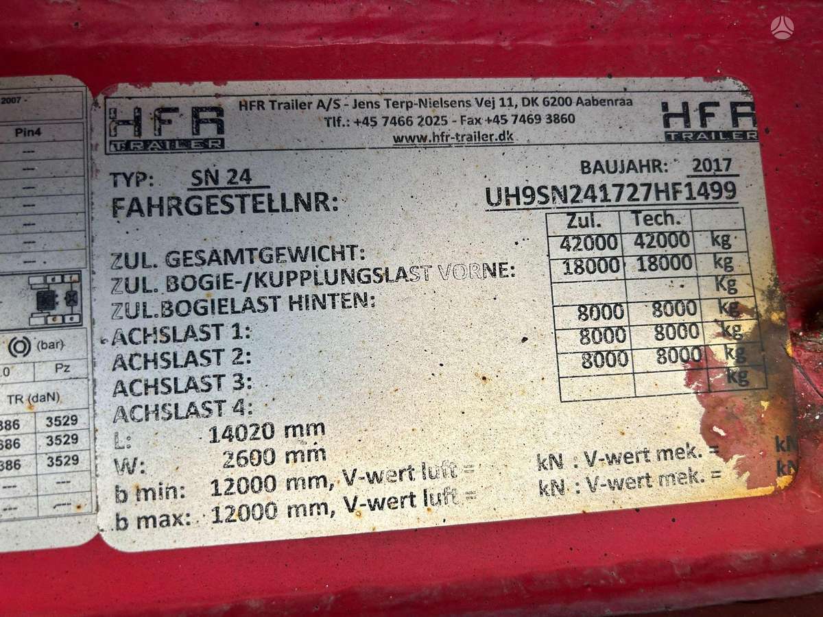 HFR SN24, refrigerated