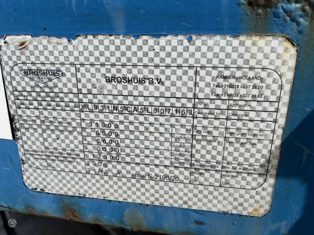 Broshuis JUMBO + EXTENDABLE + STEERING AXLE, other