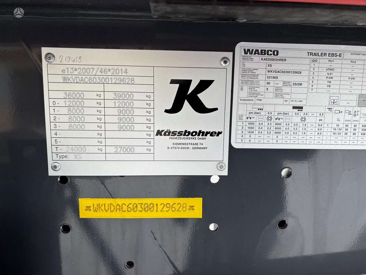 Kässbohrer TIPPER XS 24 m3 + NEW!!!, самосвалы