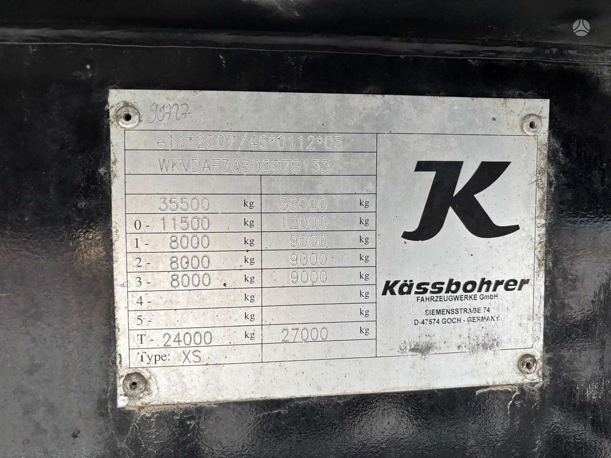 Kässbohrer XS + LIFTING AXLE, dropside