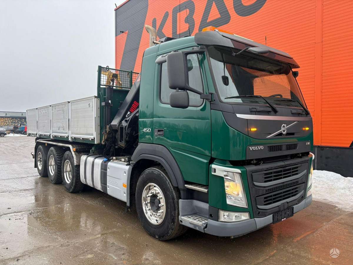 Volvo FM 450 8x4*4, dumpers with crane