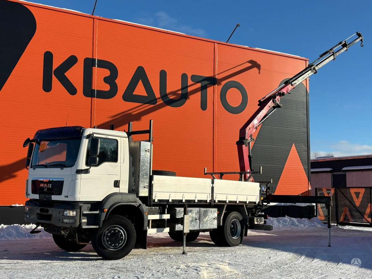 MAN TGM 18.340 4x4, с краном