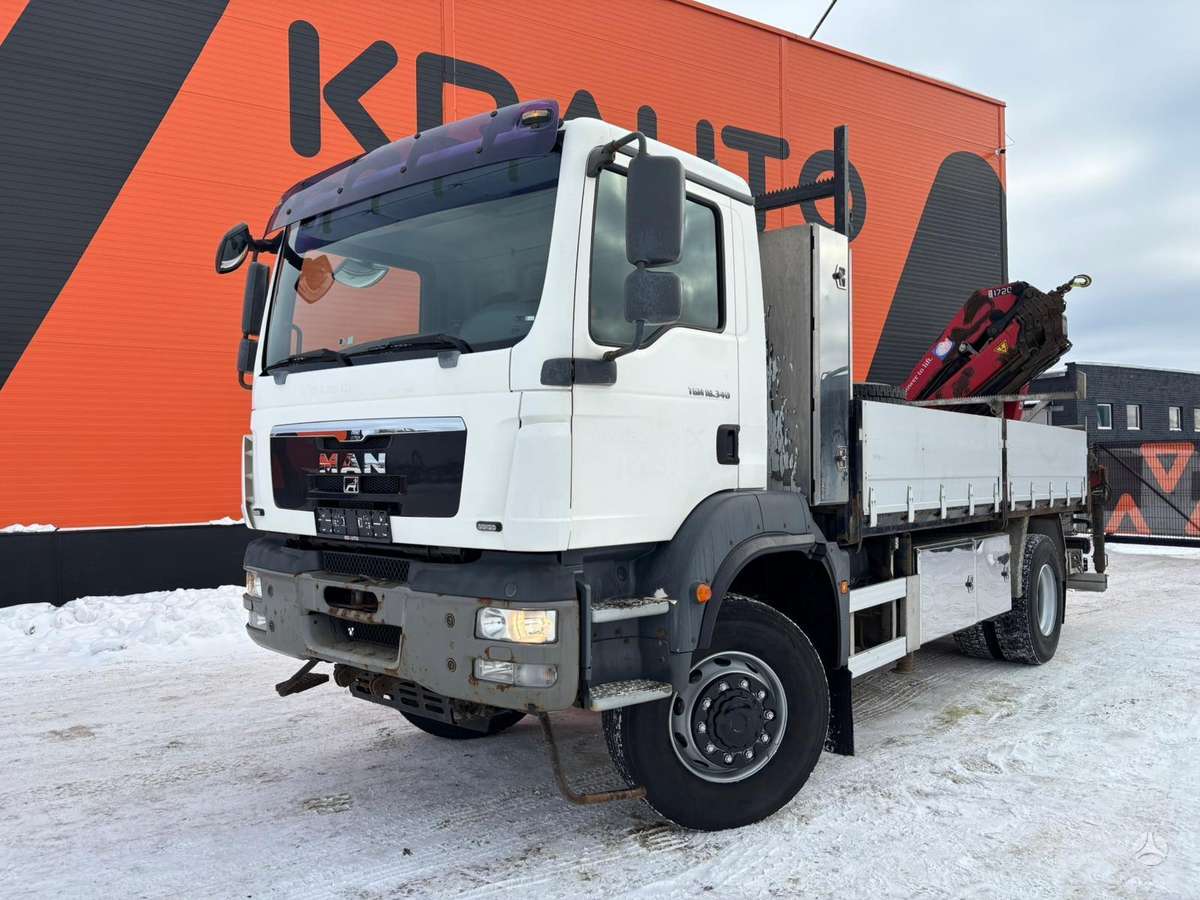 MAN TGM 18.340 4x4, crane trucks