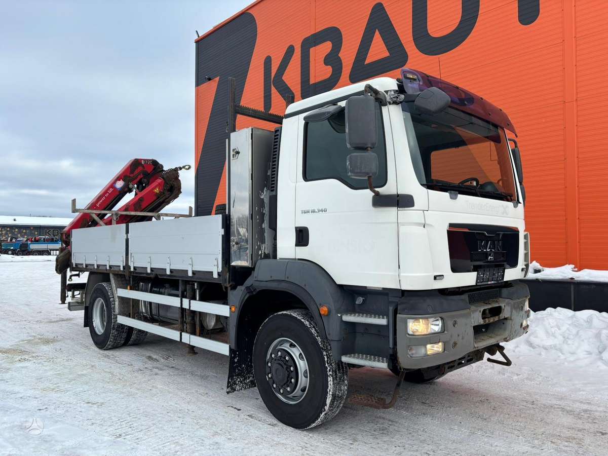 MAN TGM 18.340 4x4, с краном