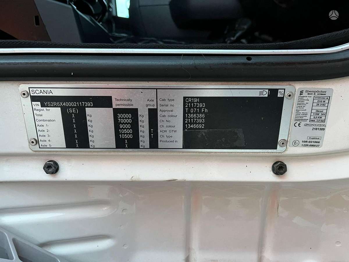 Scania R 580 6x4, шасси