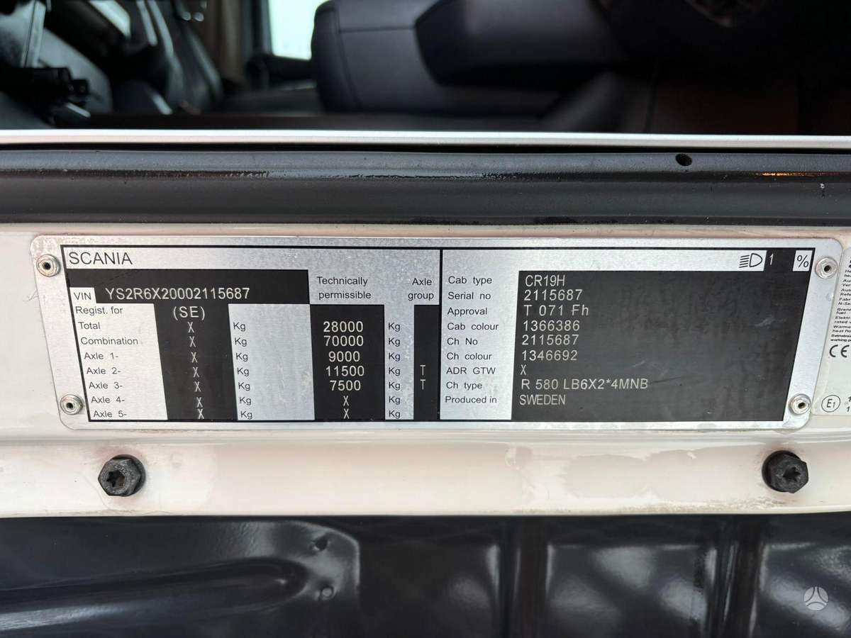 Scania R 580 6x2*4, шасси