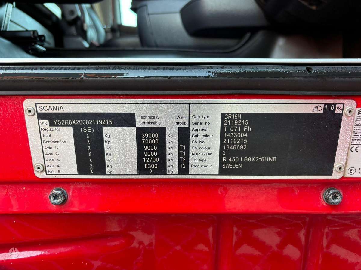 Scania R 450 8x2*6, su kranu
