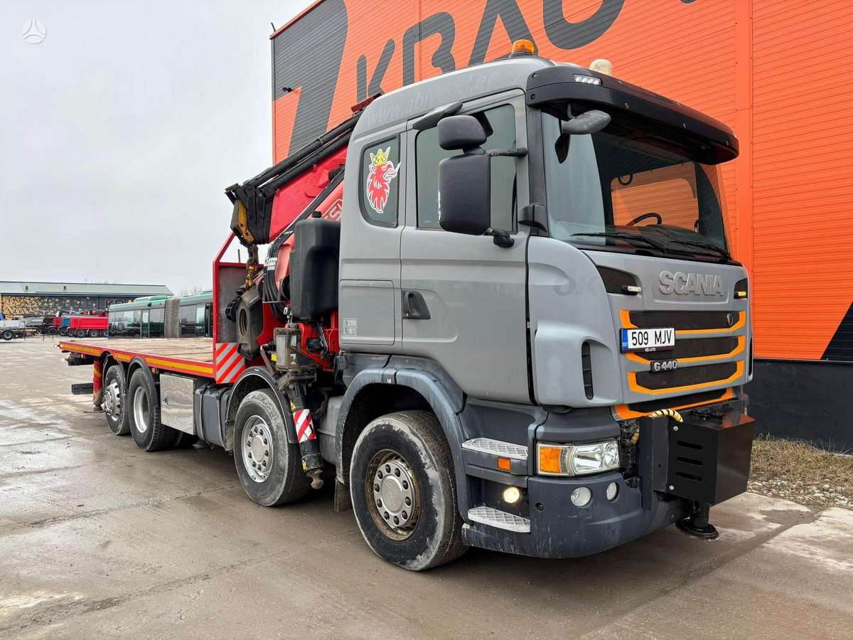 Scania G 440 8x2*6, ar krānu