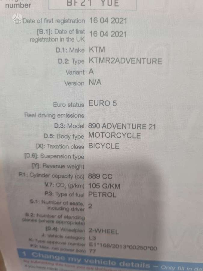 KTM Adventure, enduro / adventure